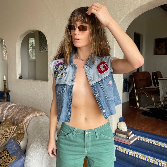 VINTAGE GUESS Denim Vest - Picture 4 of 10